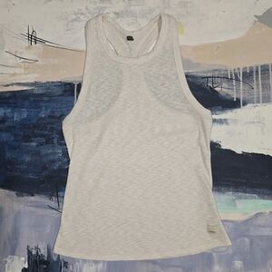 Vuori Sunrise High Neck Tank Top Women's Size Small White VW1012